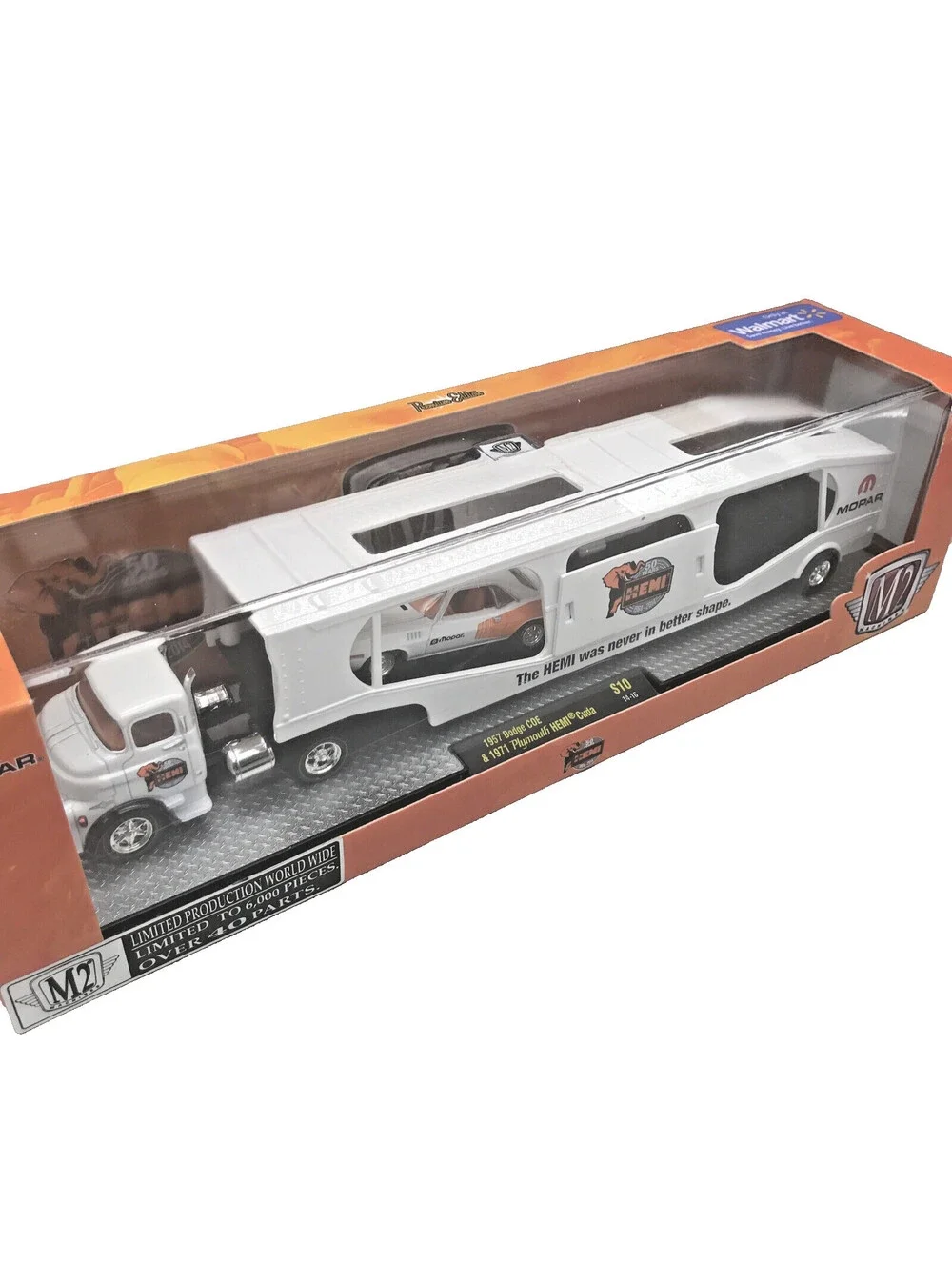 M2 Auto-Hauler 1957 Dodge COE 1971 Plymouth Hemi Cuda 50 Years Mopar Diecast